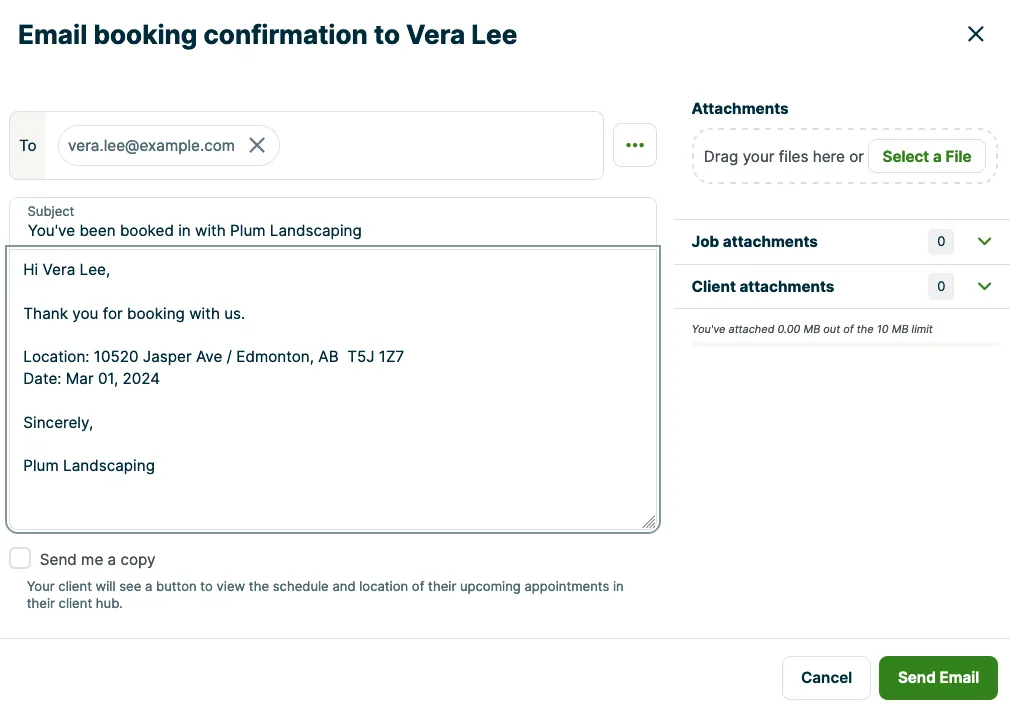 email preview