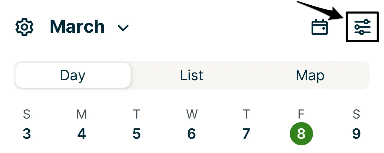 view options icon