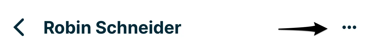 header on a conversation with a client