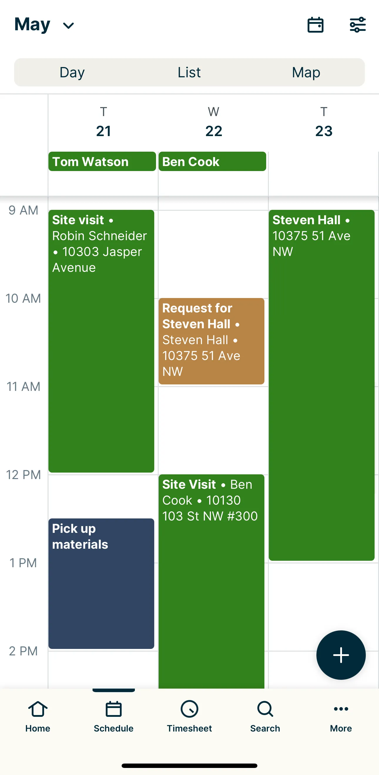 3 day view