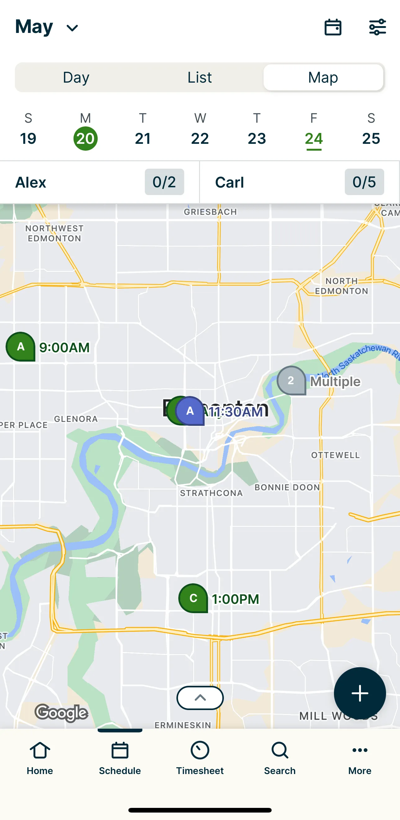 Map view