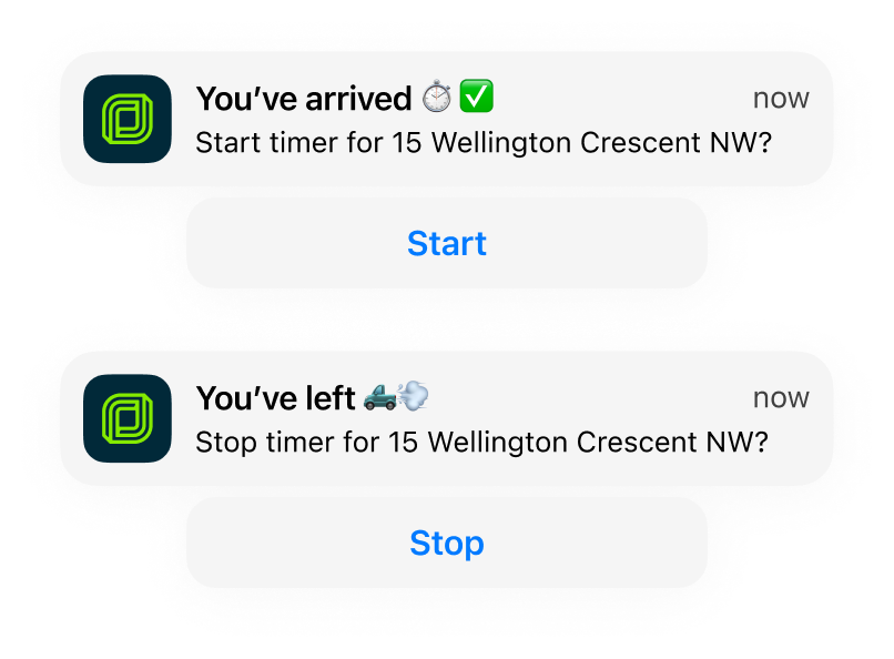 Reminder push notifications