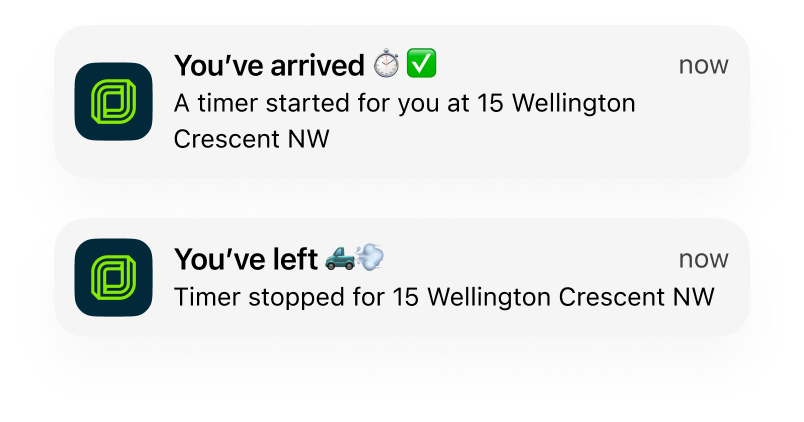 Automatic push notifications
