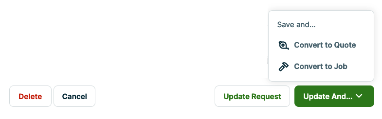 request update options