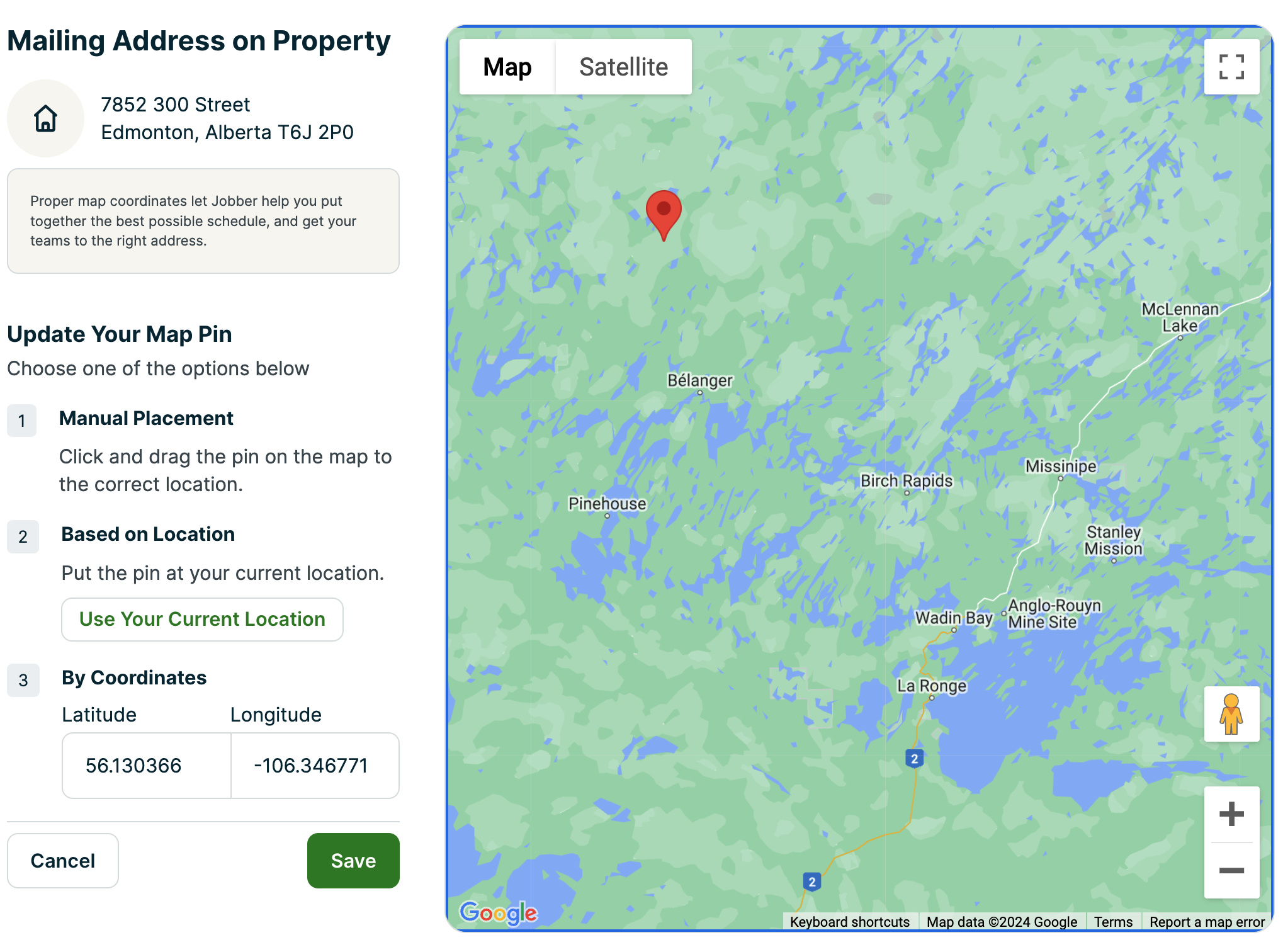 Update your map pin options