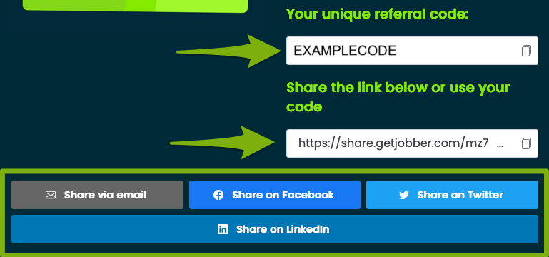 ways to share your referral code