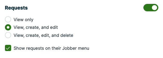 options to customize requests