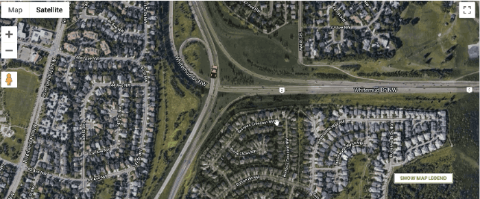 image of a FleetSharp vehicle on the satellite view on the map view of the calendar