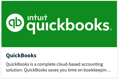QuickBooks Online Integration card in the App Marketplace